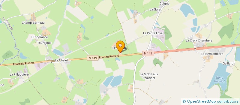 localisation de l'entreprise EXPLOITATION AGRICOLE A RESPONSABILITE LIMITEE LE POIRON à LA CHAPELLE-BERTRAND