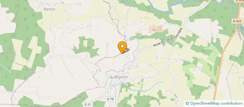 localisation de l'entreprise EXPLOITATION AGRICOLE A RESPONSABILITE LIMITEE LE PRUZET  BANOS