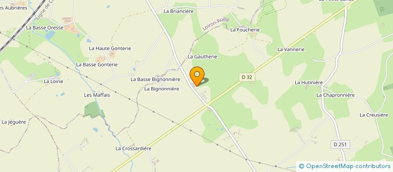 localisation de l'entreprise EXPLOITATION AGRICOLE A RESPONSABILITE LIMITEE LE PUITS NEUF  AHUILLE
