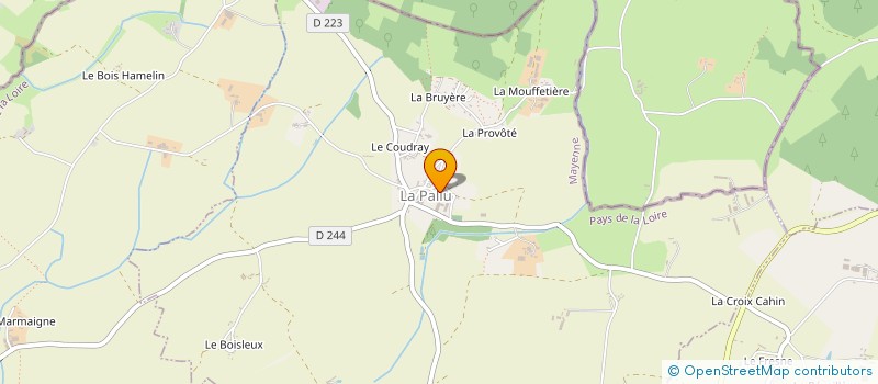 localisation de l'entreprise EXPLOITATION AGRICOLE A RESPONSABILITE LIMITEE LECOURT  LA PALLU