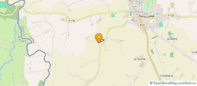 localisation de l'entreprise EXPLOITATION AGRICOLE A RESPONSABILITE LIMITEE LELANDAIS à DESERTINES