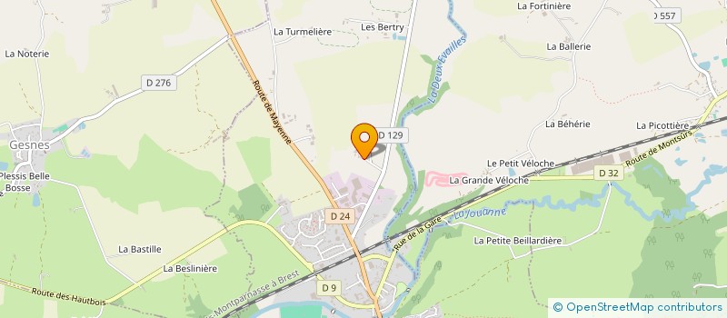 localisation de l'entreprise EXPLOITATION AGRICOLE A RESPONSABILITE LIMITEE LES ARCIS à MONTSURS