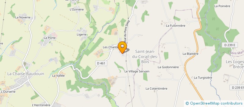 localisation de l'entreprise EXPLOITATION AGRICOLE A RESPONSABILITE LIMITEE LES CHANTELLIERES à SAINT-JEAN-DU-CORAIL-DES-BOIS