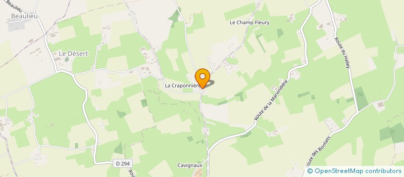 localisation de l'entreprise EXPLOITATION AGRICOLE A RESPONSABILITE LIMITEE LES CHEVRES DE LA SAFFRIE à VALDALLIERE