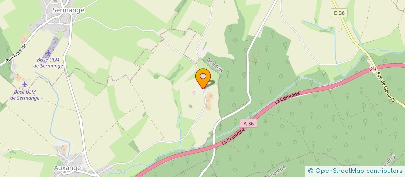 localisation de l'entreprise EXPLOITATION AGRICOLE A RESPONSABILITE LIMITEE LES ECHATUMES à AUXANGE