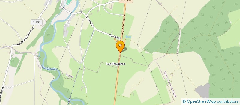 localisation de l'entreprise EXPLOITATION AGRICOLE A RESPONSABILITE LIMITEE LES FOUGERES à CHATEL-DE-NEUVRE
