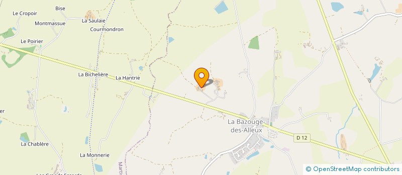 localisation de l'entreprise EXPLOITATION AGRICOLE A RESPONSABILITE LIMITEE LES FRICHES à LA BAZOUGE-DES-ALLEUX