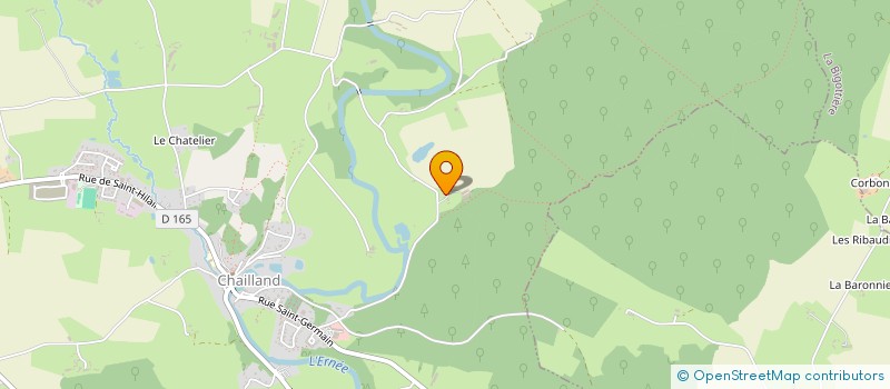 localisation de l'entreprise EXPLOITATION AGRICOLE A RESPONSABILITE LIMITEE LES HORIZONS  CHAILLAND