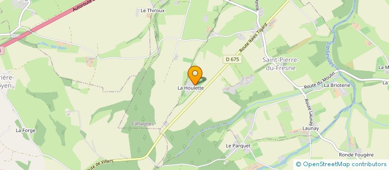 localisation de l'entreprise EXPLOITATION AGRICOLE A RESPONSABILITE LIMITEE LES HOULETTES à SOULEUVRE EN BOCAGE