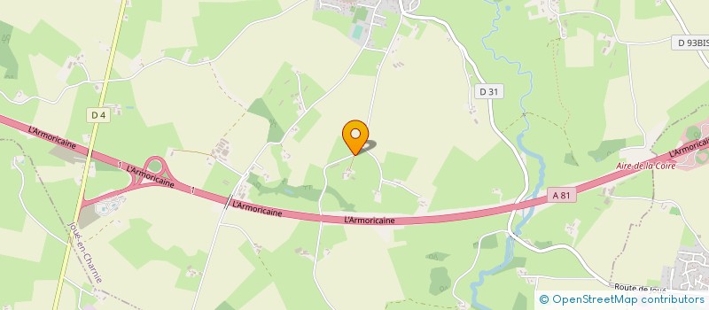 localisation de l'entreprise EXPLOITATION AGRICOLE A RESPONSABILITE LIMITEE LES LES MOULINS à JOUE EN CHARNIE