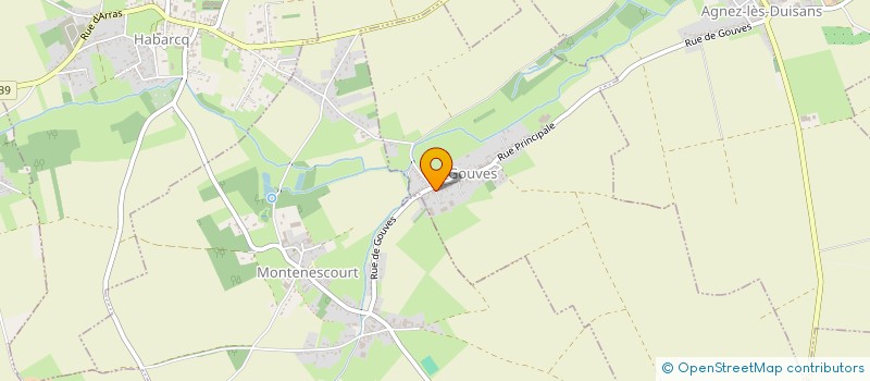 localisation de l'entreprise EXPLOITATION AGRICOLE A RESPONSABILITE LIMITEE LES PRES  GOUVES