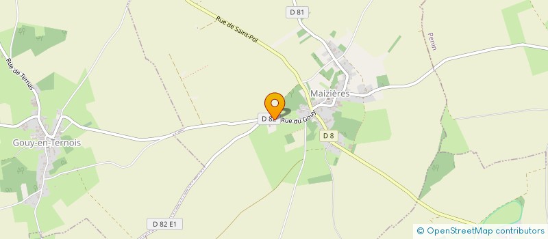 localisation de l'entreprise EXPLOITATION AGRICOLE A RESPONSABILITE LIMITEE LOCQUET ARNAUD à MAIZIERES