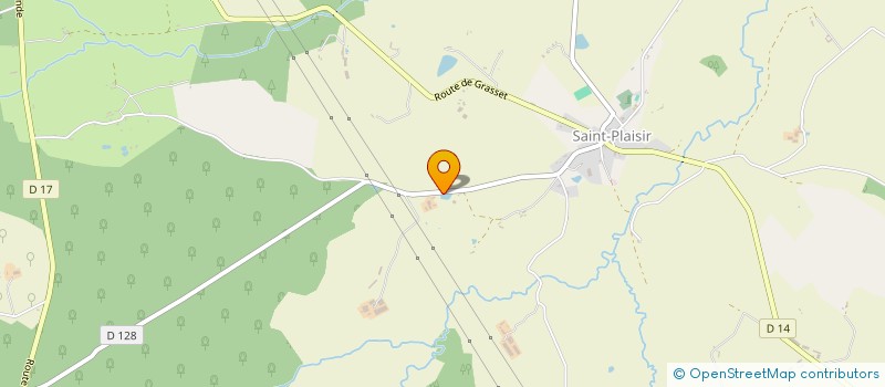 localisation de l'entreprise EXPLOITATION AGRICOLE A RESPONSABILITE LIMITEE M.A.J. à SAINT-PLAISIR