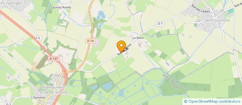 localisation de l'entreprise EXPLOITATION AGRICOLE A RESPONSABILITE LIMITEE MARTIN à SAINT-PERE-MARC-EN-POULET