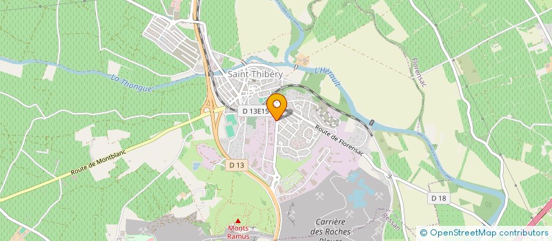 localisation de l'entreprise EXPLOITATION AGRICOLE A RESPONSABILITE LIMITEE MAS DOLIA à SAINT-THIBERY