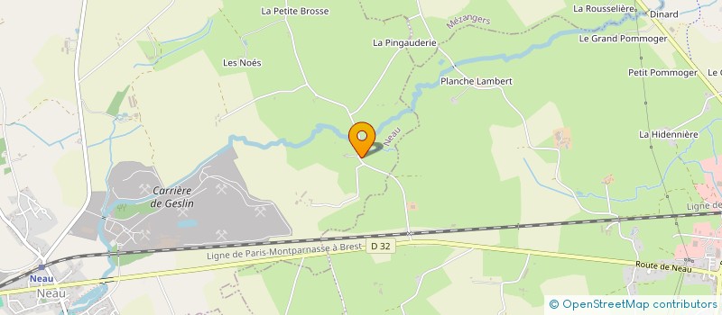 localisation de l'entreprise EXPLOITATION AGRICOLE A RESPONSABILITE LIMITEE MASSEROT  NEAU