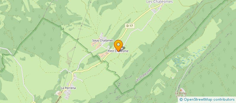 localisation de l'entreprise EXPLOITATION AGRICOLE A RESPONSABILITE LIMITEE MELET à LES CHALESMES
