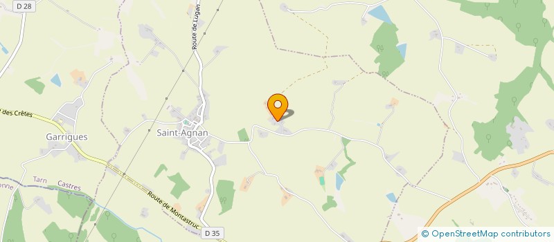 localisation de l'entreprise EXPLOITATION AGRICOLE A RESPONSABILITE LIMITEE METGE NICOLAS à SAINT-AGNAN