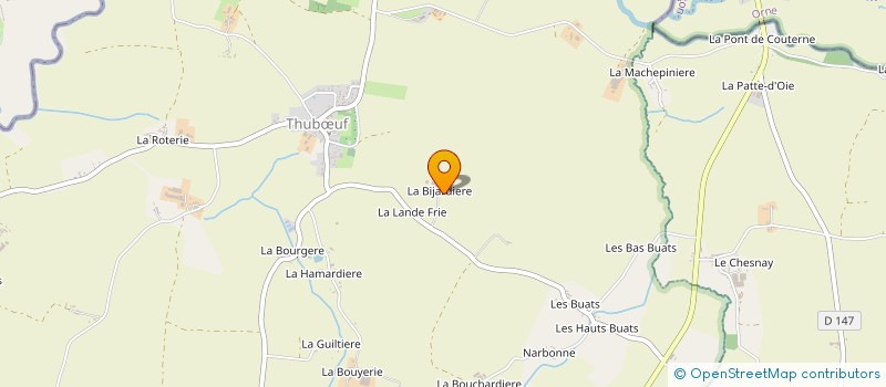 localisation de l'entreprise EXPLOITATION AGRICOLE A RESPONSABILITE LIMITEE MEZIERES YOANN à THUBŒUF