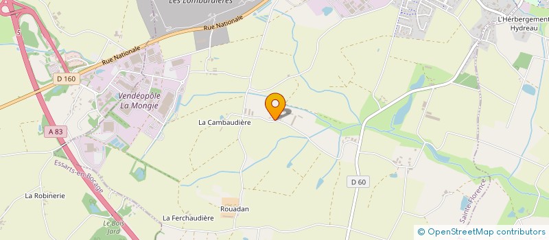 localisation de l'entreprise EXPLOITATION AGRICOLE A RESPONSABILITE LIMITEE MICHALAIN à SAINTE-FLORENCE