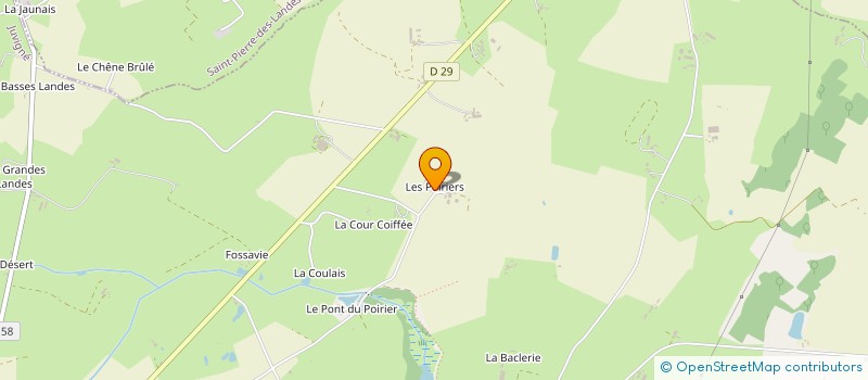 localisation de l'entreprise EXPLOITATION AGRICOLE A RESPONSABILITE LIMITEE MONNIER à JUVIGNE