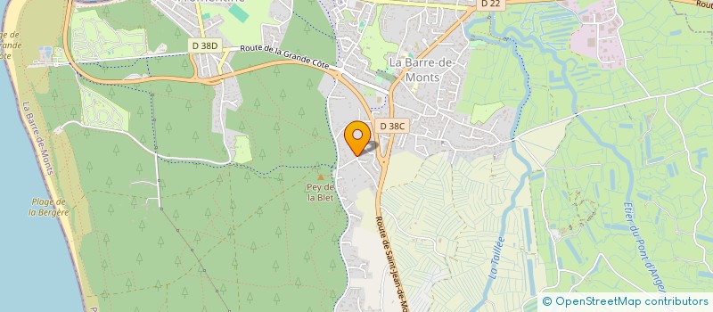 localisation de l'entreprise EXPLOITATION AGRICOLE A RESPONSABILITE LIMITEE MYTIATLANTIQUE à LA BARRE-DE-MONTS