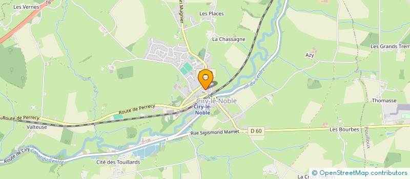 localisation de l'entreprise EXPLOITATION AGRICOLE A RESPONSABILITE LIMITEE NIVOT JULIEN à MARLY-SUR-ARROUX