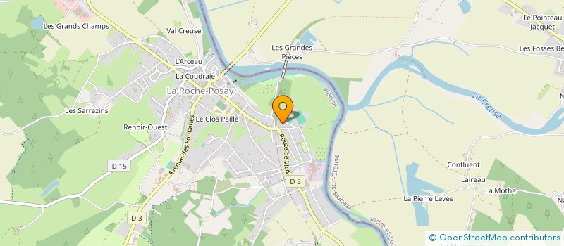 localisation de l'entreprise EXPLOITATION AGRICOLE A RESPONSABILITE LIMITEE OLIVIER  LA ROCHE-POSAY