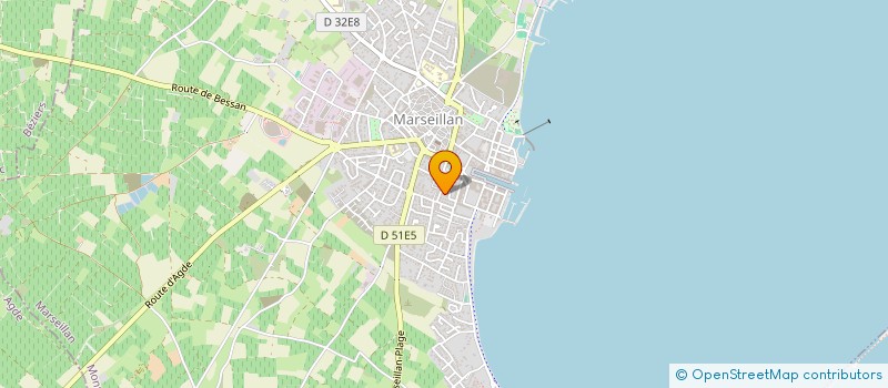 localisation de l'entreprise EXPLOITATION AGRICOLE A RESPONSABILITE LIMITEE OSTREA CULTURA à MARSEILLAN