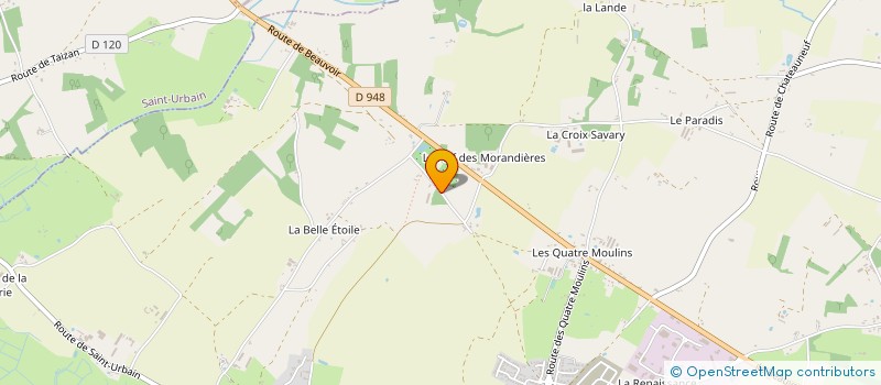 localisation de l'entreprise EXPLOITATION AGRICOLE A RESPONSABILITE LIMITEE PEPINIERES NAULLEAU à SALLERTAINE