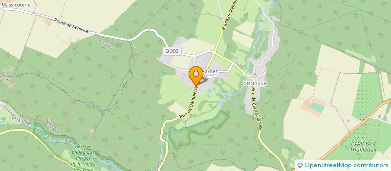 localisation de l'entreprise EXPLOITATION AGRICOLE A RESPONSABILITE LIMITEE PEPINIERES POMMERE à SENLISSE