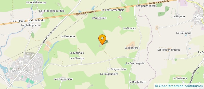 localisation de l'entreprise EXPLOITATION AGRICOLE A RESPONSABILITE LIMITEE PLUMAIL  MONTENAY