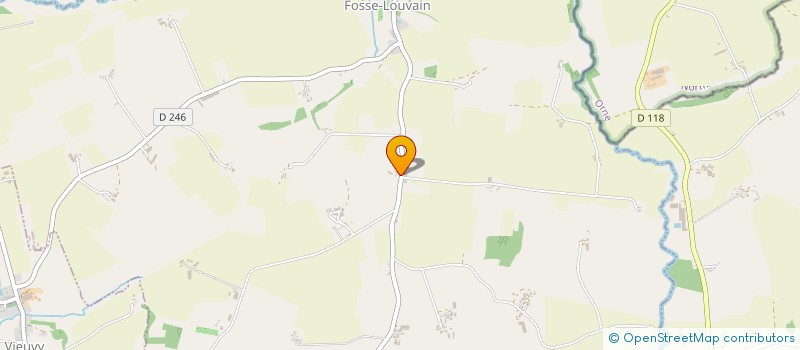 localisation de l'entreprise EXPLOITATION AGRICOLE A RESPONSABILITE LIMITEE POIRIER à SAINT-AUBIN-FOSSE-LOUVAIN