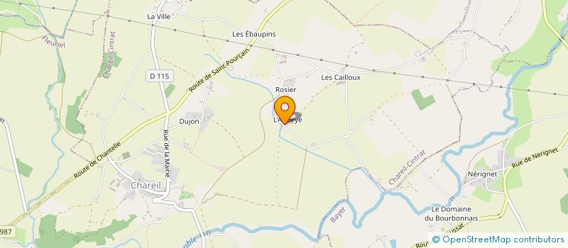 localisation de l'entreprise EXPLOITATION AGRICOLE A RESPONSABILITE LIMITEE POUGNER à BESSAY-SUR-ALLIER