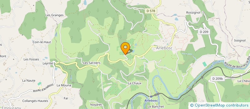 localisation de l'entreprise EXPLOITATION AGRICOLE A RESPONSABILITE LIMITEE PRAL  ARLEBOSC