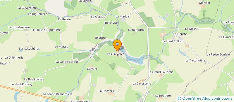 localisation de l'entreprise EXPLOITATION AGRICOLE A RESPONSABILITE LIMITEE RENE L'EFFRAYERE à SAINT-PIERRE-DES-LANDES