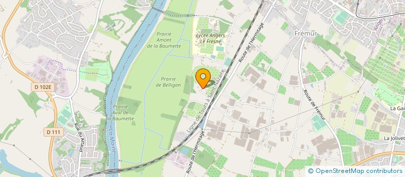 localisation de l'entreprise EXPLOITATION AGRICOLE A RESPONSABILITE LIMITEE ROCHELLES à STE GEMMES SUR LOIRE