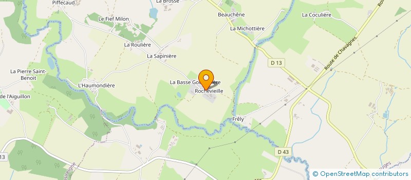 localisation de l'entreprise EXPLOITATION AGRICOLE A RESPONSABILITE LIMITEE ROCHEVIEILLE à LE BOUPERE