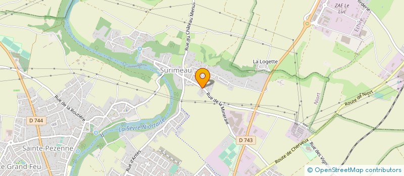 localisation de l'entreprise EXPLOITATION AGRICOLE A RESPONSABILITE LIMITEE SIMMONET - EARL SIMMONET à NIORT