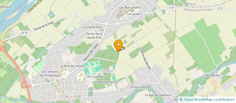 localisation de l'entreprise EXPLOITATION AGRICOLE A RESPONSABILITE LIMITEE SMART HORSE à VINEUIL