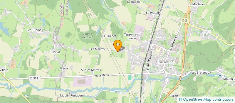 localisation de l'entreprise EXPLOITATION AGRICOLE A RESPONSABILITE LIMITEE SMILE LAIT  COUSANCE