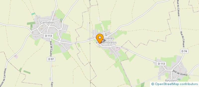 localisation de l'entreprise EXPLOITATION AGRICOLE A RESPONSABILITE LIMITEE TERLYNCK à BOUSSIERES-EN-CAMBRESIS