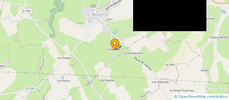 localisation de l'entreprise EXPLOITATION AGRICOLE A RESPONSABILITE LIMITEE TOURRET à MONTVICQ