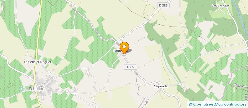 localisation de l'entreprise EXPLOITATION AGRICOLE A RESPONSABILITE LIMITEE UNIPERSONNELLE DE FONTENELLE à ECHALLAT