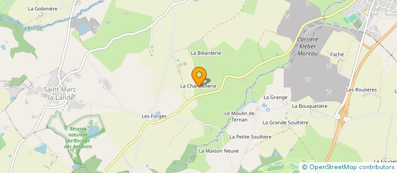 localisation de l'entreprise EXPLOITATION AGRICOLE A RESPONSABILITE LIMITEE UNIPERSONNELLE LA VANDERIE à SAINT-MARC-LA-LANDE