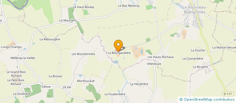 localisation de l'entreprise EXPLOITATION AGRICOLE A RESPONSABILITE LIMITEE VAL.ERIC à LE HOUSSEAU-BRETIGNOLLES