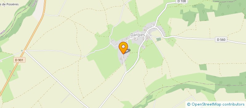 localisation de l'entreprise EXPLOITATION AGRICOLE A RESPONSABILITE LIMITEE VILLET  DARGIES