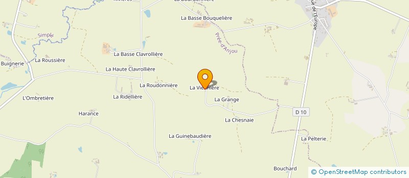 localisation de l'entreprise EXPLOITATION AGRICOLE A RESPONSABILITE LIMITEE VIPALAIT à PREE-D'ANJOU