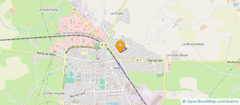 localisation de l'entreprise EXPLOITATION AGRICOLE A RESPONSABILLITE LIMITEE LECLERC  EVRON