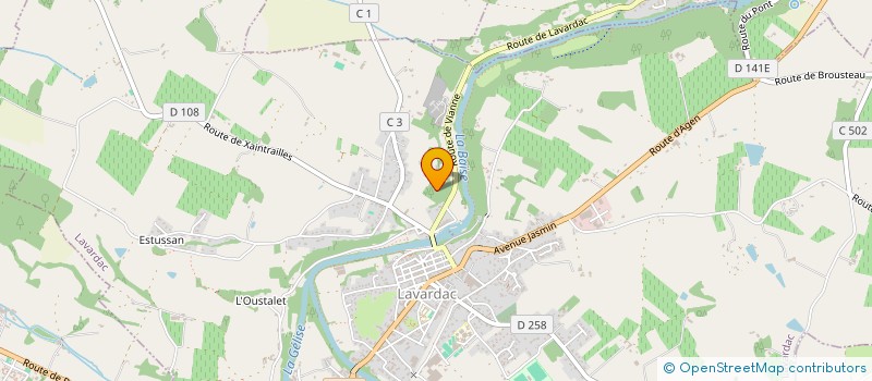 localisation de l'entreprise EXPLOITATION AGRICOLE A RESPONSABLILITE LIMITEE DES LANDES à XAINTRAILLES